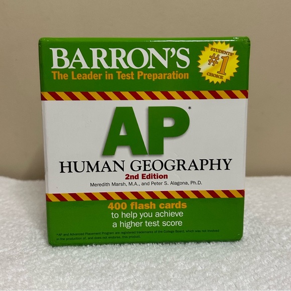 Barrons Office Barrons Ap Human Geography Flash Cards Poshmark
